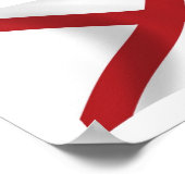 Affiche du drapeau de l'Alabama Imprimer (Coin)