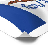 Affiche du drapeau de l'Iowa Imprimer (Coin)