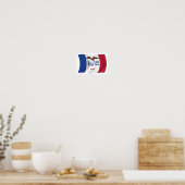 Affiche du drapeau de l'Iowa Imprimer (Cuisine)