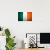 Affiche du drapeau de l'Irlande urbaine (Bureau à domicile)