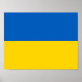 Affiche du drapeau de l'Ukraine (Devant)