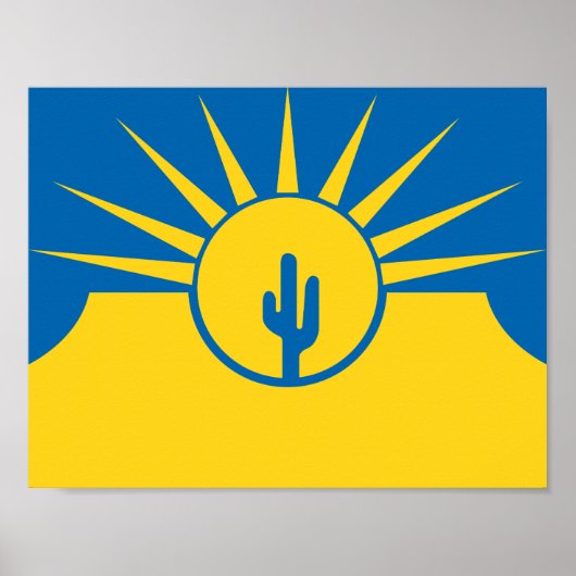 Affiche du drapeau de Mesa, Arizona (Devant)