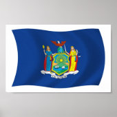 Affiche du drapeau de New York (Devant)