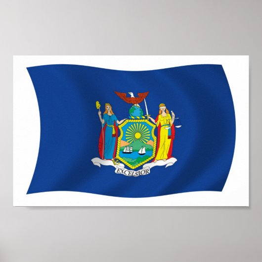 Affiche du drapeau de New York (Devant)