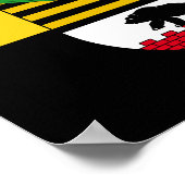 Affiche du drapeau de Saxe-Anhalt (Coin)