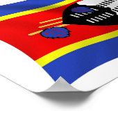Affiche du drapeau de Swaziland (Coin)