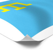 Affiche du drapeau de Tatars de Crimée (Coin)
