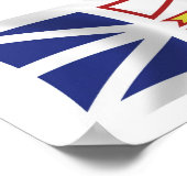 Affiche du drapeau de Terre-Neuve-et-Labrador Impr (Coin)