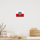 Affiche du drapeau de Thuringe (Cuisine)