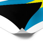 Affiche du drapeau des Bahamas (Coin)