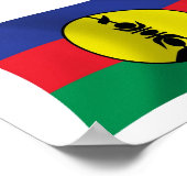 Affiche du drapeau des gens de Kanak Imprimer (Coin)