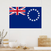 affiche du drapeau des Îles Cook (Cuisine)