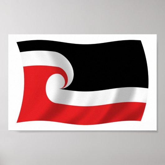 Affiche du drapeau des Maoris Imprimer (Devant)