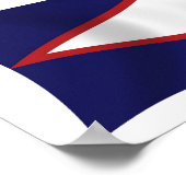 Affiche du drapeau des Samoa américaines (Coin)