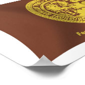 Affiche du drapeau des tribus Bannock Shoshone (Coin)