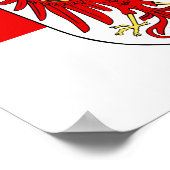 Affiche du drapeau du Brandebourg (Coin)