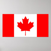 Affiche du drapeau du Canada (Devant)