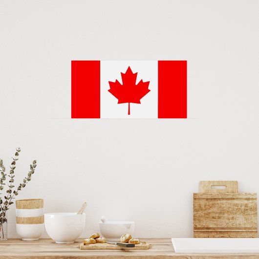 Affiche du drapeau du Canada (Cuisine)
