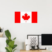 Affiche du drapeau du Canada (Bureau à domicile)