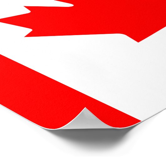 Affiche du drapeau du Canada (Coin)