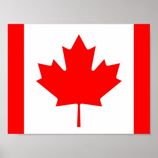 Affiche du drapeau du Canada (Devant)