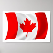 Affiche du drapeau du Canada (Devant)