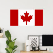 Affiche du drapeau du Canada (Bureau à domicile)