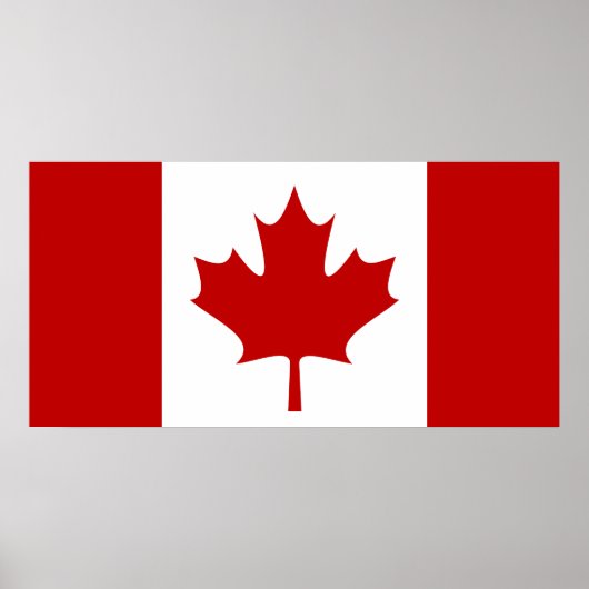 Affiche du drapeau du Canada (Devant)