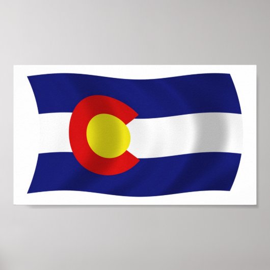 Affiche du drapeau du Colorado Imprimer (Devant)
