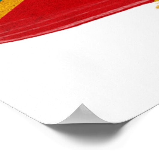 Affiche du drapeau du Congo (Coin)