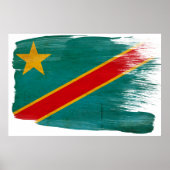 Affiche du drapeau du Congo (Devant)