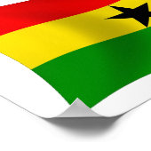 Affiche du drapeau du Ghana (Coin)