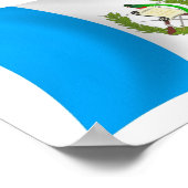 Affiche du drapeau du Guatemala (Coin)