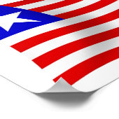 Affiche du drapeau du Liberia (Coin)