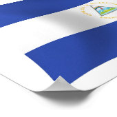 Affiche du drapeau du Nicaragua (Coin)