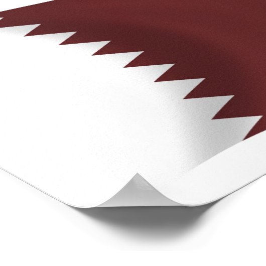 Affiche du drapeau du Qatar (Coin)