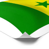 Affiche du drapeau du Sénégal (Coin)