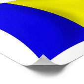 Affiche du drapeau du Tchad (Coin)