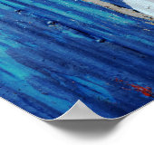 Affiche du drapeau du Texas en métal ondulé (Coin)