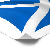 Affiche du drapeau écossais (Coin)