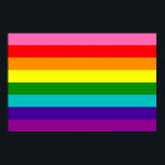 Affiche du drapeau gay de Rainbow LGBT<br><div class="desc">Affiche du drapeau gay de Rainbow LGBT</div>