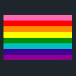Affiche du drapeau gay de Rainbow LGBT<br><div class="desc">Affiche du drapeau gay de Rainbow LGBT</div>