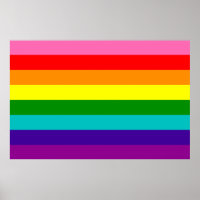 Affiche du drapeau gay de Rainbow LGBT