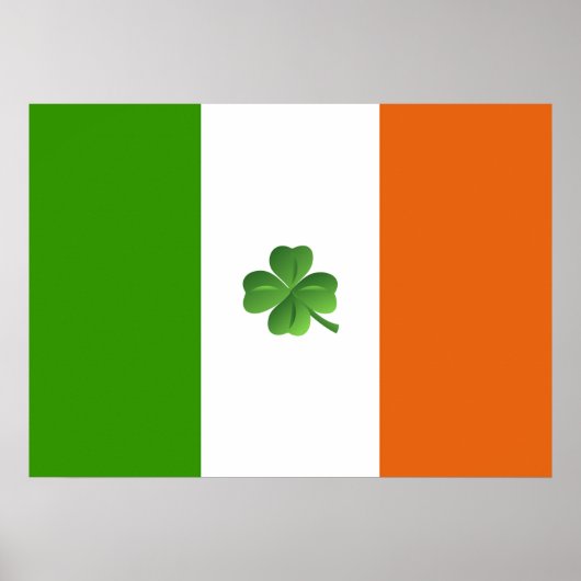 affiche du drapeau irlandais (Devant)