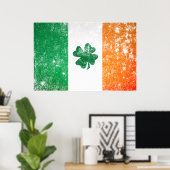 Affiche du drapeau irlandais (Bureau à domicile)
