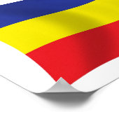 Affiche du drapeau khmer Kampuchea Krom (Coin)