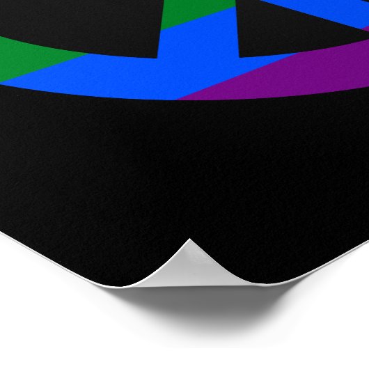 affiche du drapeau LGBT (Coin)