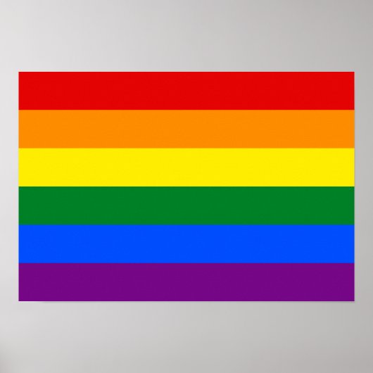 Affiche du drapeau LGBT (Devant)