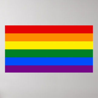 affiche du drapeau LGBT