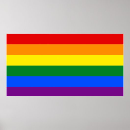 affiche du drapeau LGBT (Devant)
